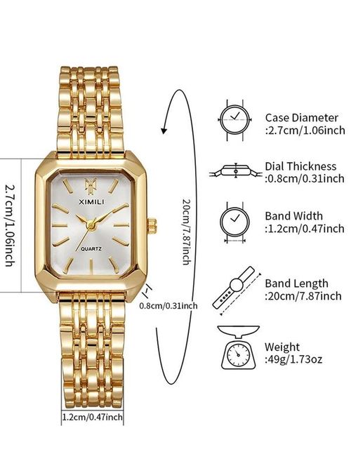 Women's Elegant Fashion Quartz Watch, Fashionable Analog Watch, Fashion Watch for Party, Daily Clothing Decor, Trendy All-match & Exquisite Watch for Birthday Gift without Box