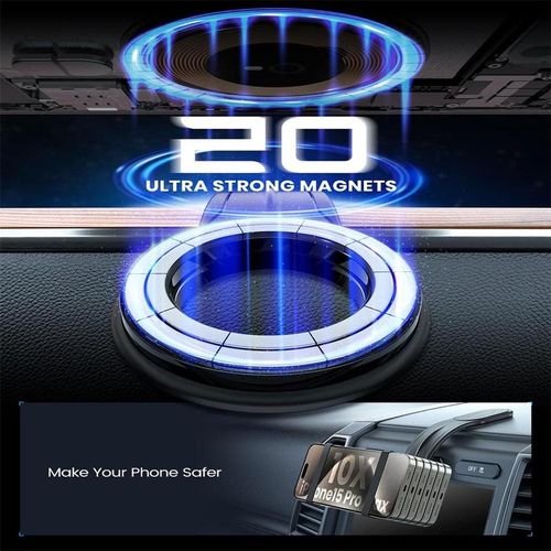 Car Magnetic Phone Holder, Flexible Bendable Aluminum Arm Magnetic Phone Holder, Car Dashboard Cell Phone Mount Compatible with iPhone 15 14 13 Pro Max Mini, Mobile Phone Accessories, Car Cellphone Mount