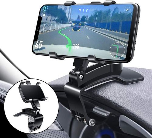 360 Rotating Clip Car Phone holder for Dashboard Clip, Car Mount Suitable For iPhone & Android And Other Smartphones Vent Mount