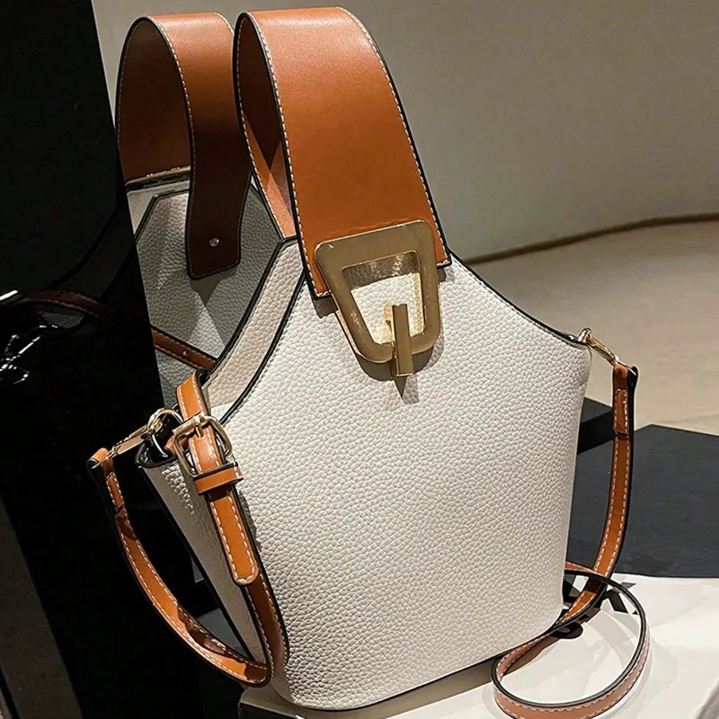 Women's Fashionable Plain Color Handbag (1 Piece), Casual Pu Leather Zipper Handbag with Bag Strap for Daily Used, Trendy Versatile High-quality Daily Commuting Bag, Girl Fashionable Shopping Bag, Casual Handbag Satchel