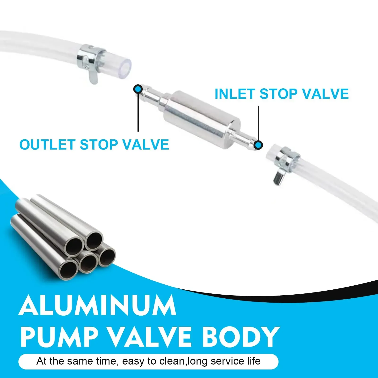 Brake Bleeder Hose - One Way Check Valve Tube Bleeding Tool Kit for Hydraulic System Bleeding, Universal Brake Fluid Bleeder Ki for Car Motorcyle Clutch, Soft Tube with Metal Clips