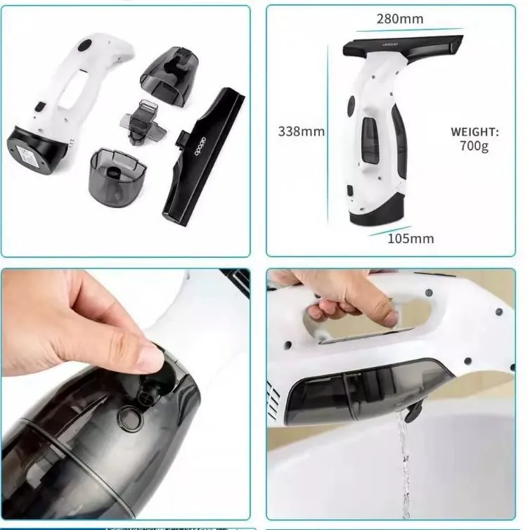 2025 Hot Sale 20W Cordless Rechargeable Glass Cleaner | Automatic Portable Window Washer | 2200mAh Battery Included