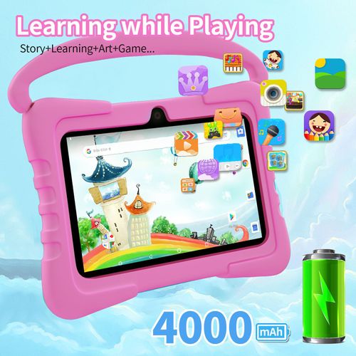 New 7-inch Kids Tablet PC 2GB+32GB - Anti-Shatter Screen WiFi Learning Tablet with Safe Mode, Educational Student Tablet for Children, Durable Kids' Study & Entertainment Device