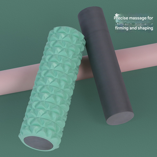 45cm 2-in-1 Foam Roller & Spiky Massage Stick - EVA Yoga Fitness Tool for Muscle Relaxation, Body Shaping & Stretching, Ideal for Post-Workout Recovery & Gym Training
