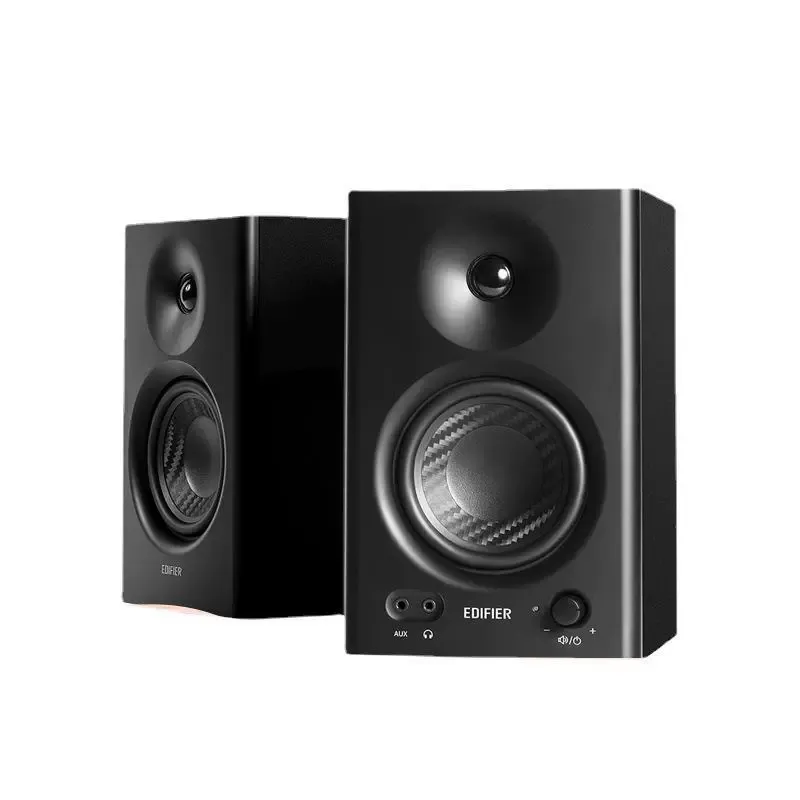 EDIFIER MR4 Professional Studio Monitor Speakers - Calibrated Dual-Mode Sound, Wooden Enclosure Audio System for Recording Studios & Home Use, High-Fidelity Music Speakers