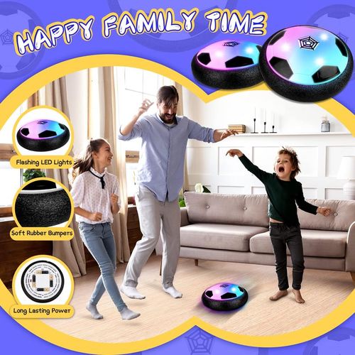 18CM Electric Floating Soccer Ball - LED Lights & Music, Indoor Outdoor Sports Toy for Kids