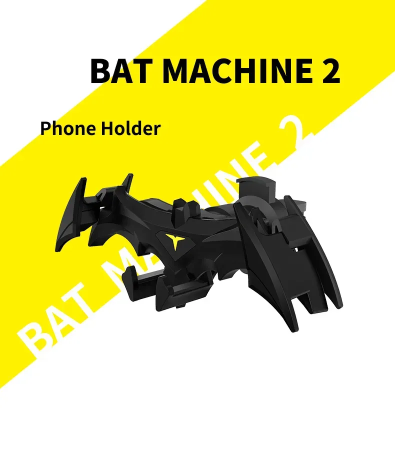 Cool Mechanical Bat Wings Design Car Phone Holder, Universal Vent & Windshield Mount, Gravity Lock for Hands-Free Use, Unique Car Interior Accessories, Compatible with All Smartphones