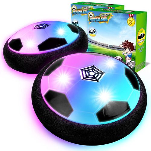 18CM Electric Floating Soccer Ball - LED Lights & Music, Indoor Outdoor Sports Toy for Kids