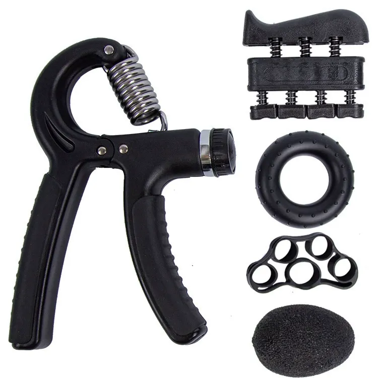 Adjustable Grip Strength Trainer Set - 5-Piece Hand Exercise Kit, Finger Workout Equipment, Hand Grips & Finger Exercisers, Home Fitness Tools for Strength Training & Hand Rehabilitation, Suitable for All Ages