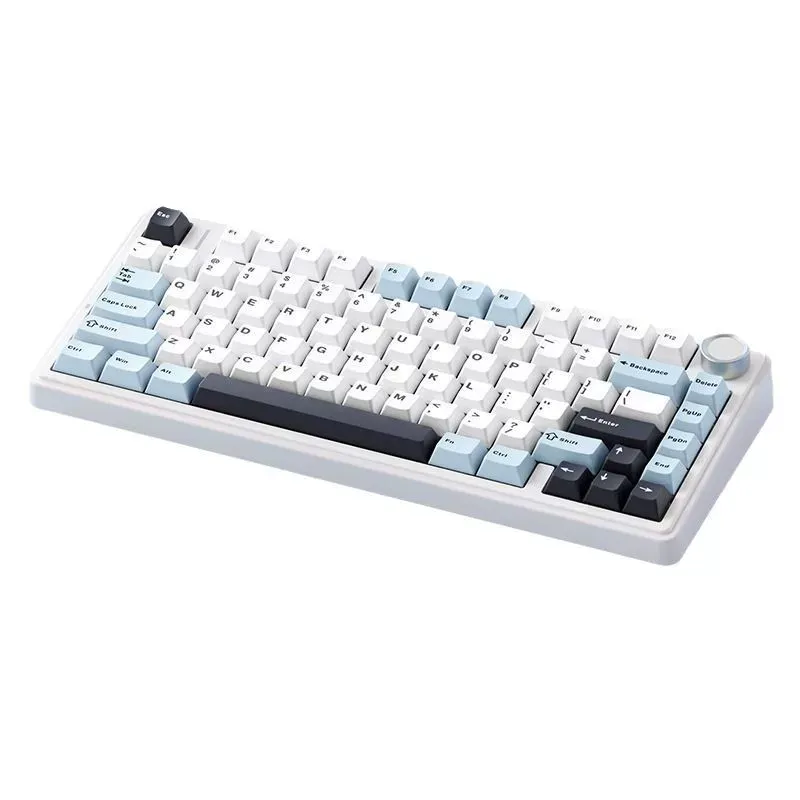 AULA F75 Custom Mechanical Gaming Keyboard - Gasket Mount Hot-Swap Full Keys 2.4G Wireless Tri-Mode Bluetooth Wired Ergonomic Keyboard for Gamers Typists