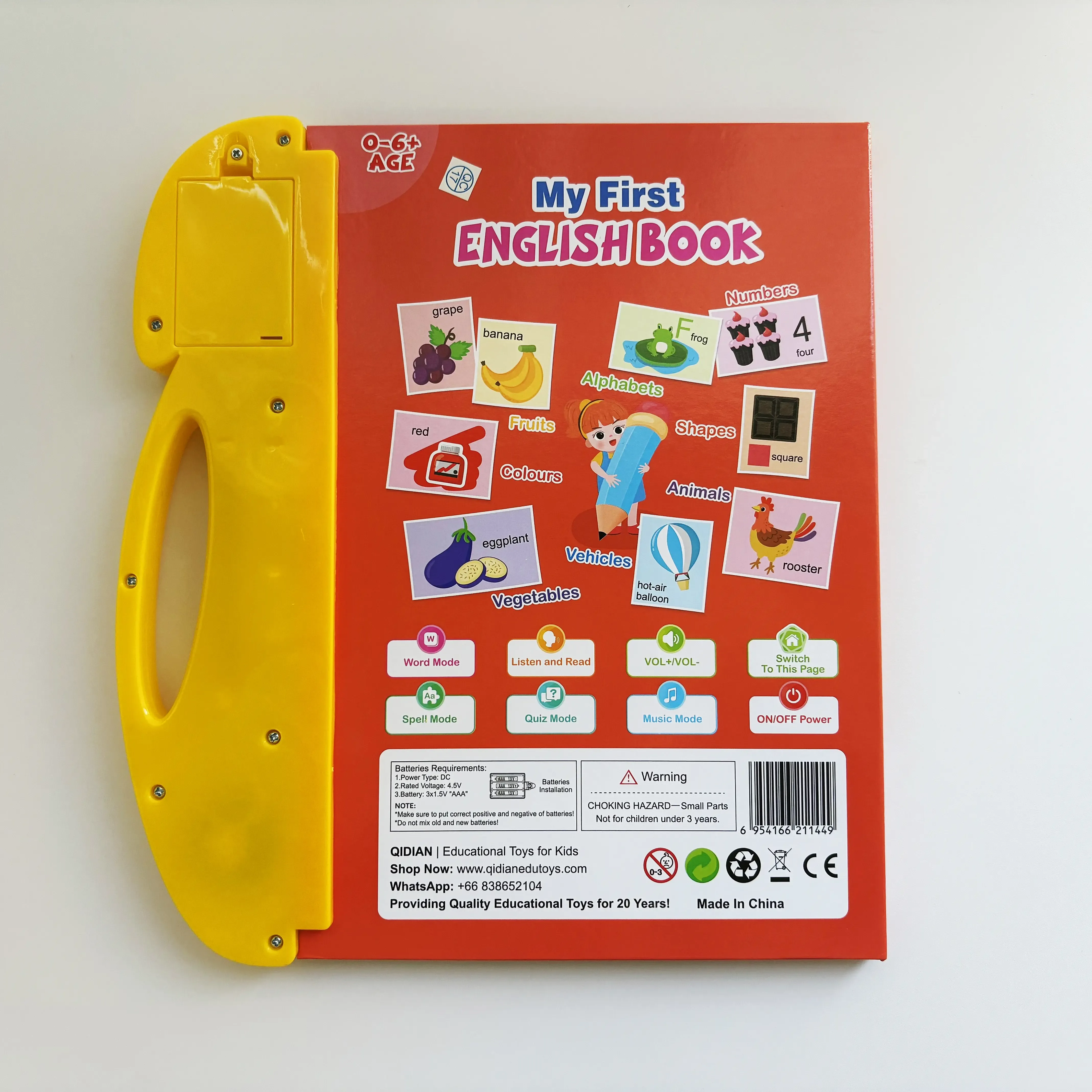 Educational Toy for Kids Ages 3–6 – Talking Sound Book with 114+ Words, 7 Themes, 4 Songs Interactive Learning for Early Education| Encourages Independent Play & Fun Learning for Kids Vocabulary Flashcards Colorful Round Square Circle Animals