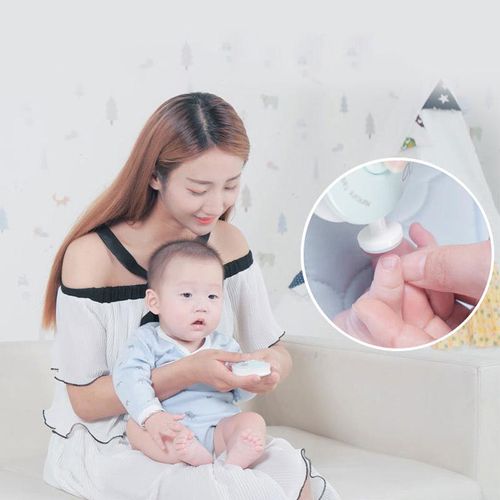 Electric Nail Care Tool, Nail Care Machine for Newborns, Teenagers & Adults, Wireless Nail & Foot Care Tool with Polishing Heads, Nail Trimmer