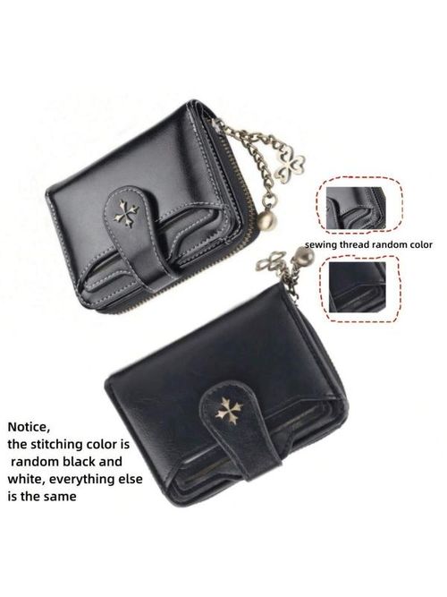 Women's Elegant Minimalist Short Wallet, All-match Trendy Mini Bifold Purse, Gorgeous Card Holder for Daily Use As Birthday Gift, Fashionable Wallet