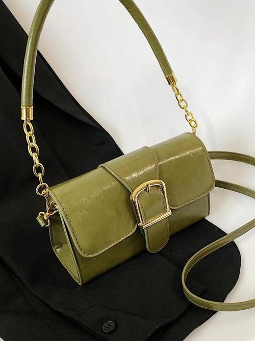 Women's Fashionable Solid Color Purse Shoulder Bag, Casual Versatile PU Leather Crossbody Bag for Daily Used, Trendy High-quality Daily Commuting Bag