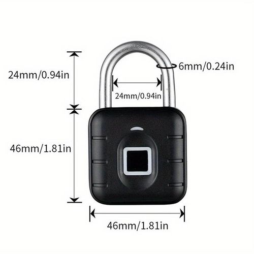 NexusLab Smart Fingerprint Padlock, Tuya App Control, Bluetooth Unlock, IP67 Waterproof, 10 Fingerprint Capacity, Stainless Steel Shackle, Biometric Door Lock For Suitcases, Gym Lockers, Outdoor Gates, Doors, Fences, Storage