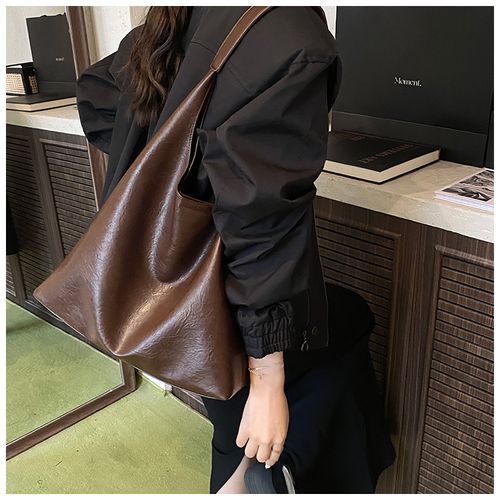 Women's Elegant Solid Color Shoulder Bag & Makeup Bag, Fashionable Large Capacity Tote Bag & Wallet, Casual Trendy Versatile Daily Commuting Bag Set, Elegant Commuter Bag
