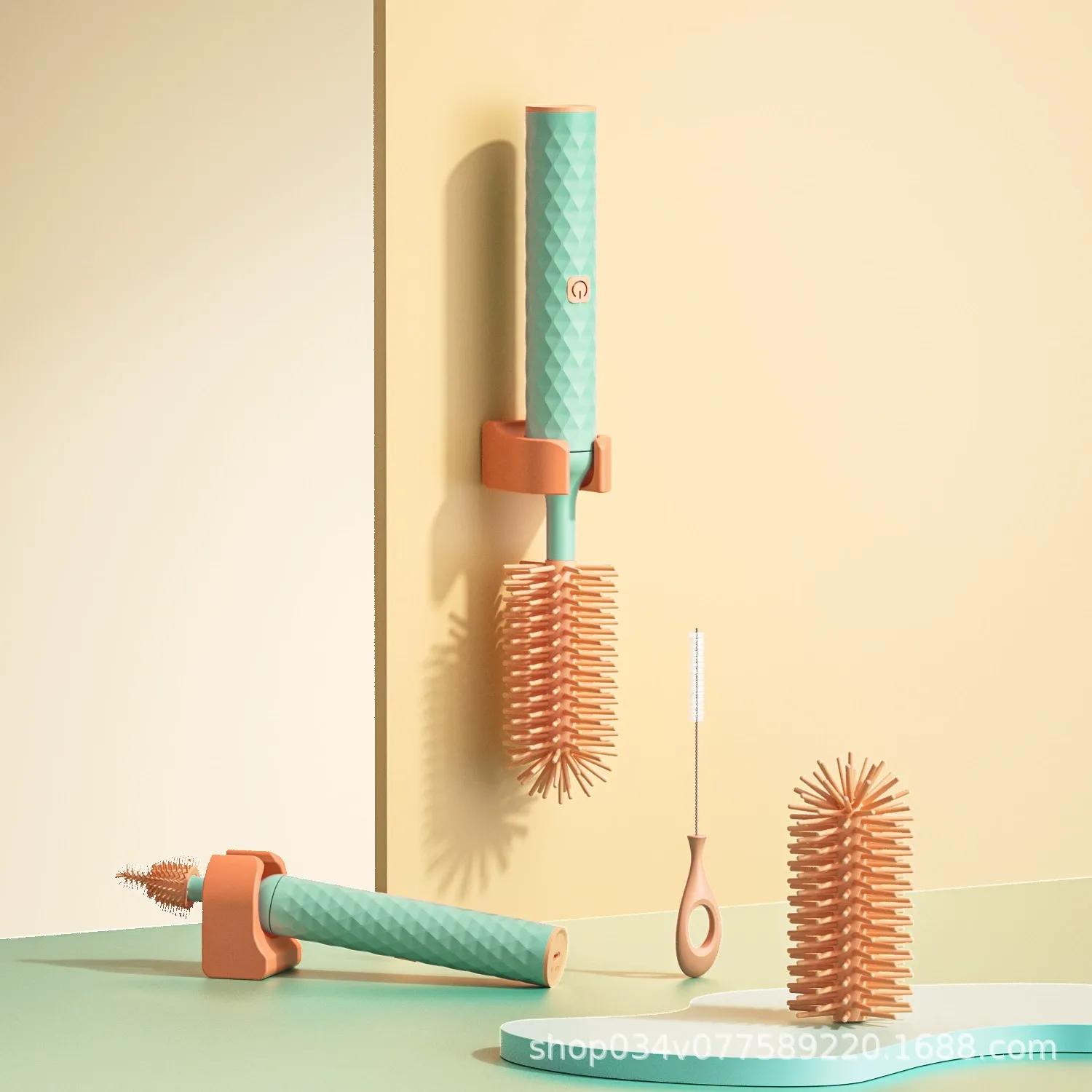 2025 Hot Sale Electric Rotating Bottle Brush with Bristles | 360° Spin Long-Handle Cleaner for Baby Bottles & Nipples