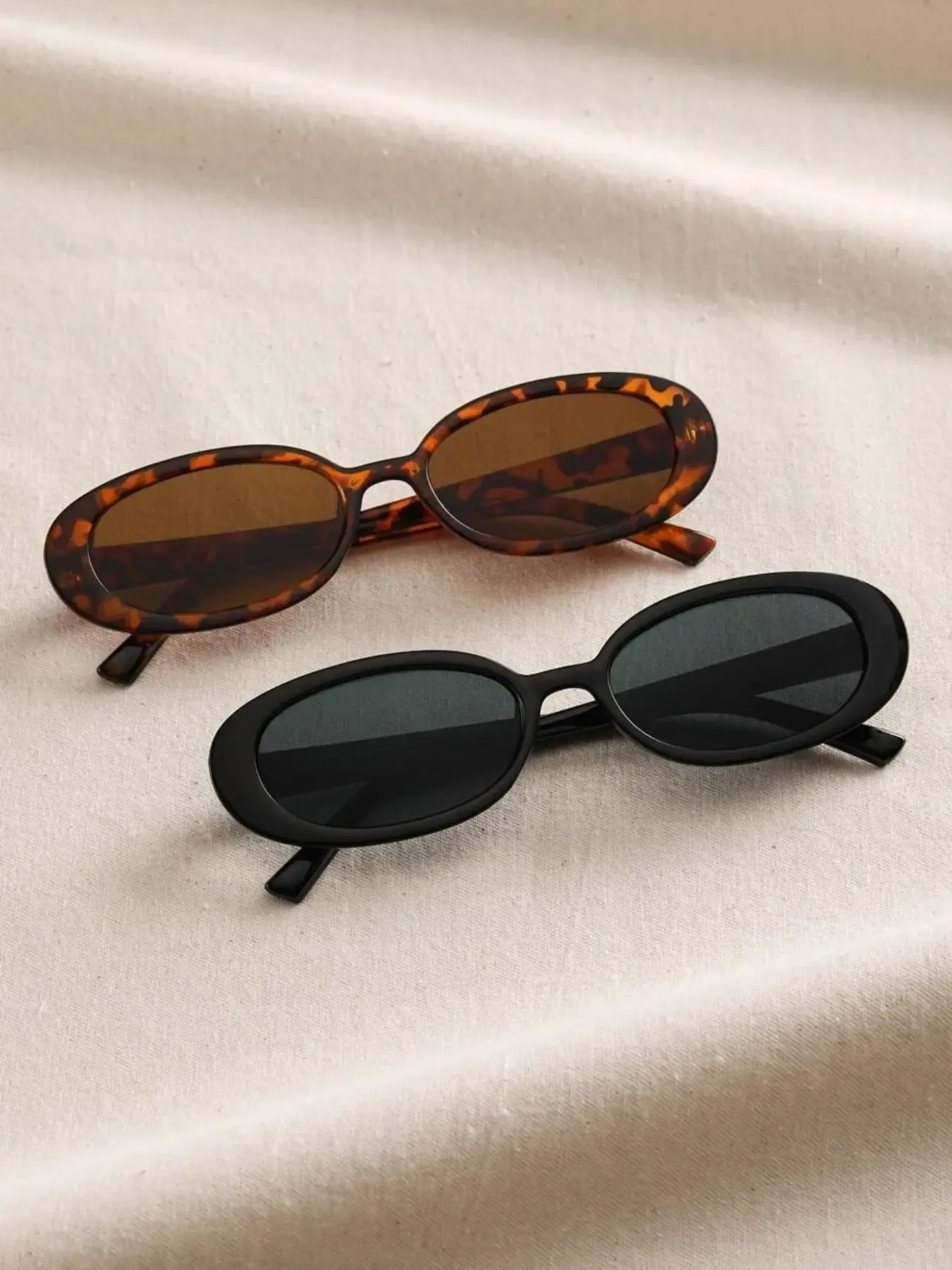 2 Pairs Summer Oval Frame Eyeglasses, New Stylish Travel Accessories for Women & Men, Lightweight Eyewear for Outdoor Activists, Ideal Gift