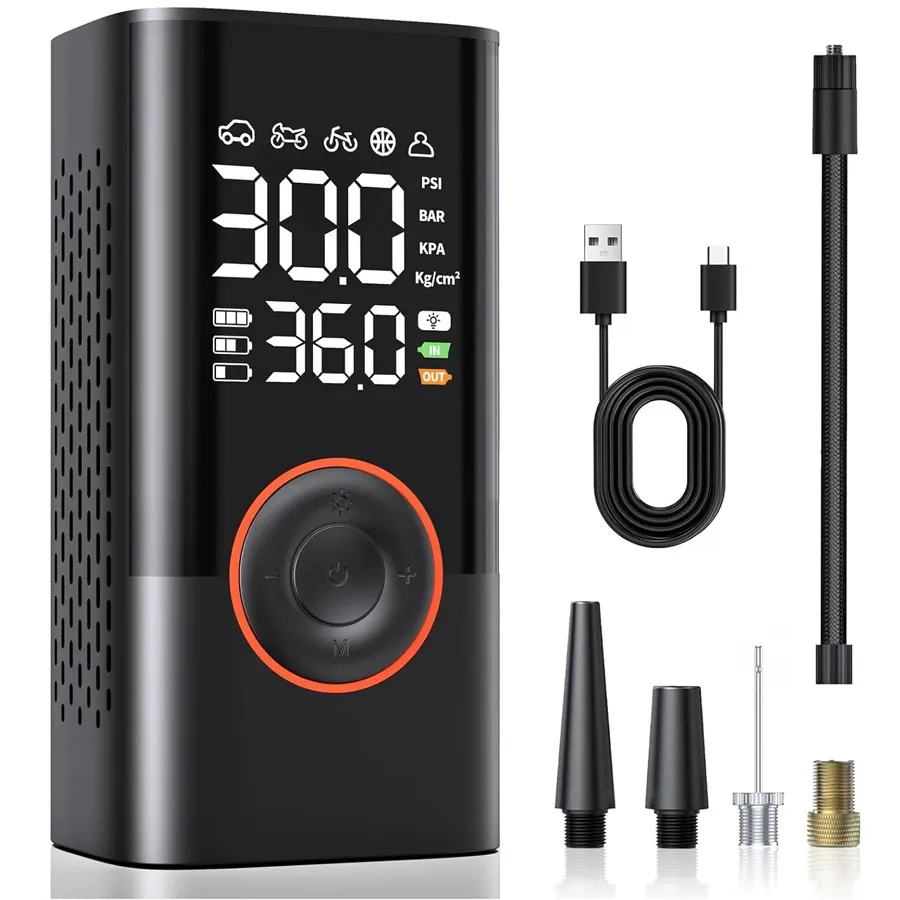 Hot Sale Wireless Car Tire Inflator | Smart Electric Portable Air Pump | Off-Road Vehicle & Bicycle Tire Inflation Pump