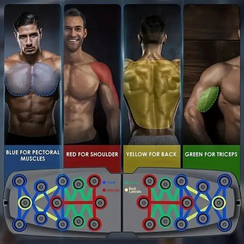 （Upgraded Version） Push up Board, Push-up Board Training Set, Home Push-up Training Board, Pull Bar, Chest Muscle Abdominal Muscle Training Equipment for Men & Women, Fitness Enthusiasts, Upper Body Strength, Portable Design, Ab Workout Machine