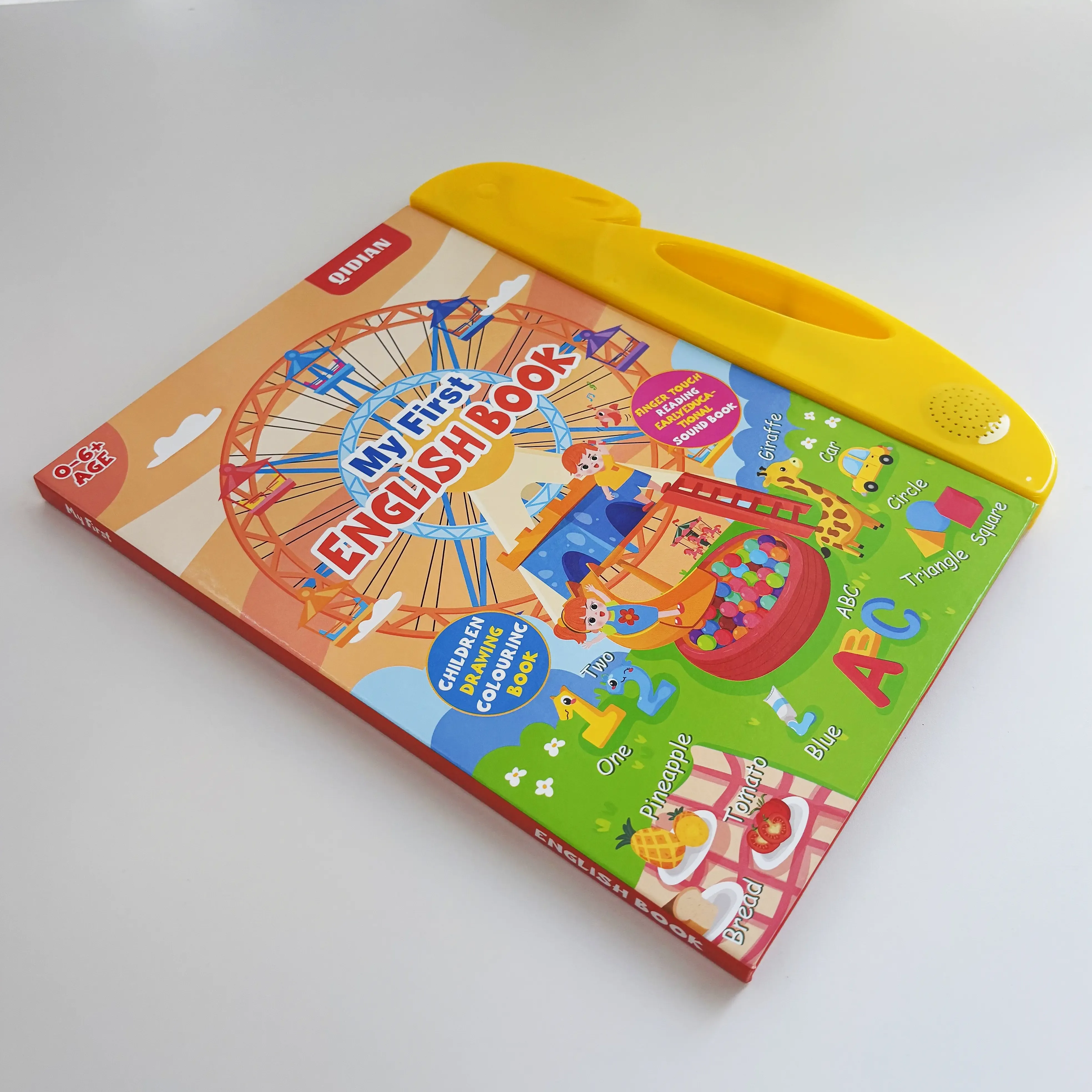 Educational Toy for Kids Ages 3–6 – Talking Sound Book with 114+ Words, 7 Themes, 4 Songs Interactive Learning for Early Education| Encourages Independent Play & Fun Learning for Kids Vocabulary Flashcards Colorful Round Square Circle Animals