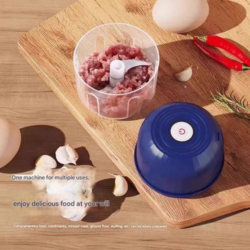 2025 New Mini Electric Garlic Chopper Multifunctional Food Processor for Baby Food Meat Grinding - Portable Kitchen Blender for Home Use