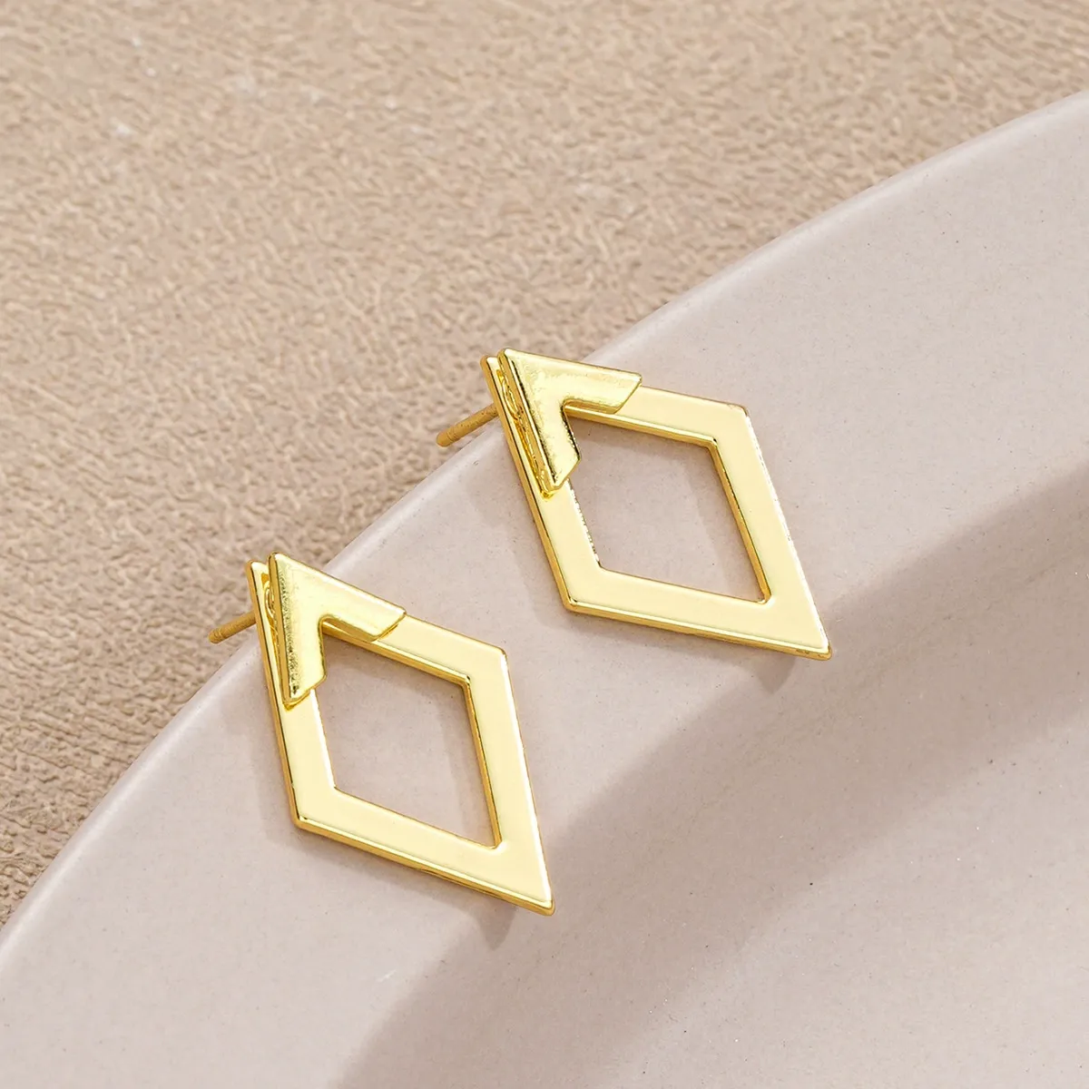 Fashion Triangle Geometric Design Earring Jacket, Elegant Jewelry for Women for Party, Daily Clothing Decor, Fashion Accessories, Trendy All-match & Exquisite Jewelry for Birthday Gift