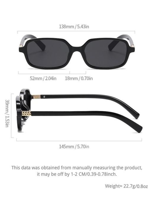 Unisex Vintage Sunglasses, Trendy Casual Sunglasses for Everyday Use, Fashion Accessories for Outdoor Activities