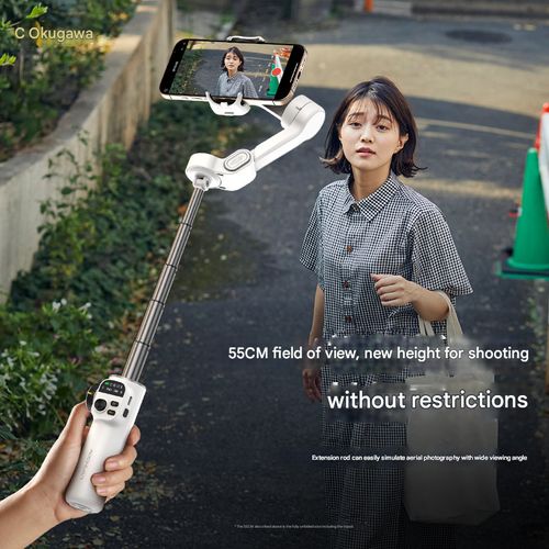 Aoshima X2 Phone Gimbal 3-Axis Stabilizer for TikTok Live Streaming Vlog Selfie Handheld Anti-Shake Video Tripod Stand
