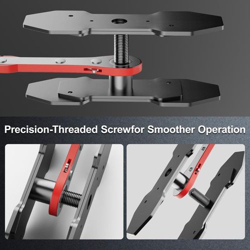 Brake Caliper Press Tool Car Piston Spreader Pad 360 Degree Swing Ratchet Hand Wrench Expander for Single Twin Quad Piston Disc Brake