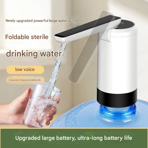 UL-Certified Electric Water Pump for 5Gal Bottles Auto-Dispensing System with 2s Water Extraction, No-Spill Design & BPA-Free Tubing - Portable Water Dispenser for Office or Camping or Emergency Use