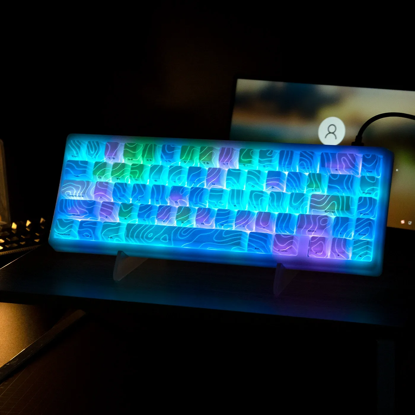 XVX M67 Light Myth Selected Wired Mechanical Keyboard - IMD Contour 2.0, 68-Key Layout, Professional Gaming Keyboard for Esports & Typing