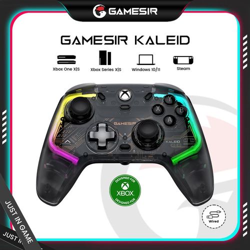 GameSir Kaleid Wired RGB Controller for Xbox Series XS, Xbox One, Windows 1011 & Steam Ultimate Anti-Drift Gamepad with Precision Hall Effect Sticks