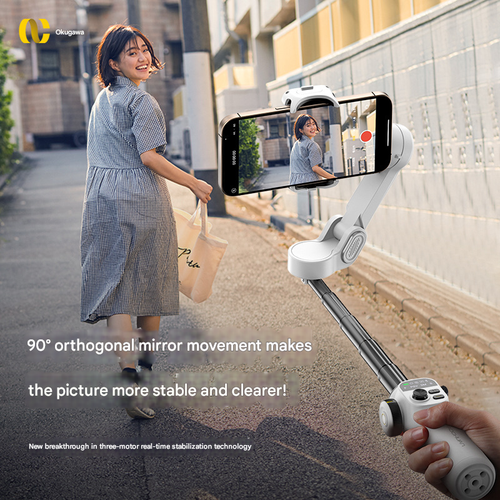 Aoshima X2 Phone Gimbal 3-Axis Stabilizer for TikTok Live Streaming Vlog Selfie Handheld Anti-Shake Video Tripod Stand