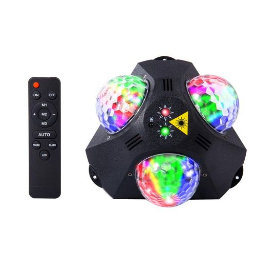 4 in 1 Disco Party Lights, 3 RGB Disco Lights+Red and Green Pattern Lamp Strobe Lights for Home Room Dance Parties Birthday Karaoke Halloween Christmas Wedding Show Club Decorations party light disco lights for parties outside laser beam light