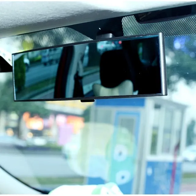 Car Rearview Mirror Backup Mirror Interior Large View Wide Angle Auxiliary White Mirror Enhance Driving Safety Reduce Blind Spots