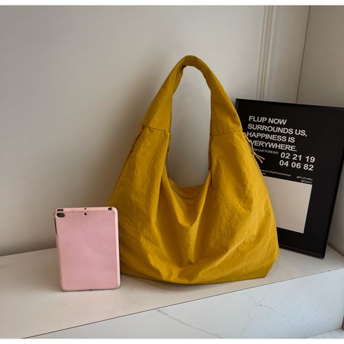 Women's Solid Color Textured Draped Tote Bag, Back To School, Large Capacity Shoulder Bag for Work & Daily Used, Casual Trendy Versatile High-quality Daily Commuting Bag