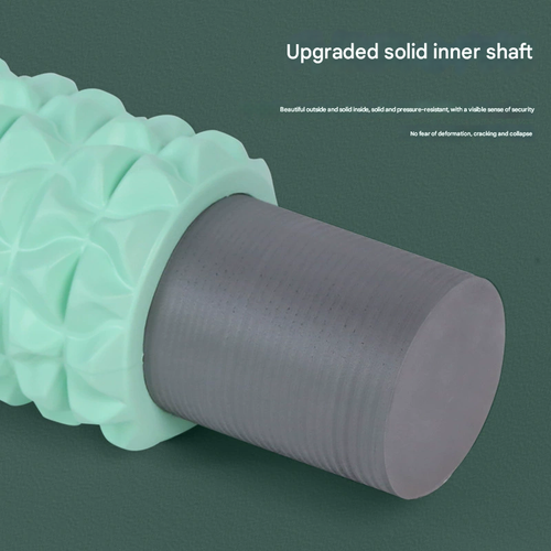 45cm 2-in-1 Foam Roller & Spiky Massage Stick - EVA Yoga Fitness Tool for Muscle Relaxation, Body Shaping & Stretching, Ideal for Post-Workout Recovery & Gym Training