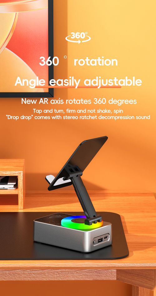 2025 3-in-1 Foldable Phone Stand with Bluetooth Speaker &  Power Bank - 360° Rotation, Hands-Free Calling, Portable Charging Station for Office or Travel or Home🔥