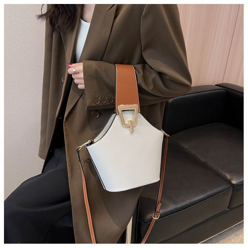 Women's Fashionable Plain Color Handbag (1 Piece), Casual Pu Leather Zipper Handbag with Bag Strap for Daily Used, Trendy Versatile High-quality Daily Commuting Bag, Girl Fashionable Shopping Bag, Casual Handbag Satchel