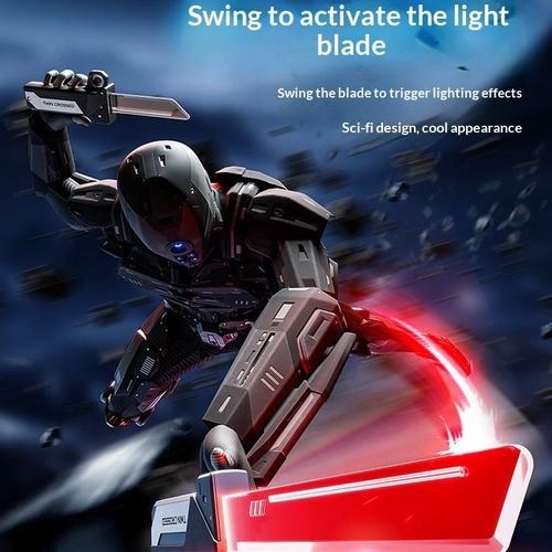 Kids' Light Up Double-Bladed Lightsaber - Connectable Design 7-Color Flashing Lights, Cool Trendy Viral Toy Perfect for Gifts