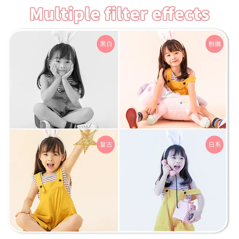 Kids' Mini Cartoon Camera - HD Photo or Video Recorder with Games, Fun Toy Camera for Children, Cute Gift for Boys & Girls, Portable Kids' Digital Camera