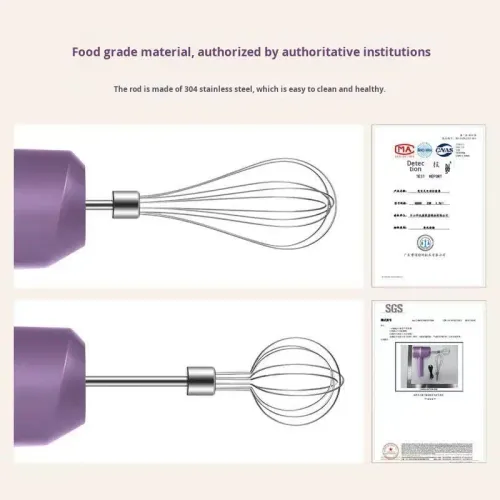 Electric Hand Whisk with USB Charging, Multi-Functional Kitchen Gadget for Baking & Mixing, Cordless Kitchen Mixer