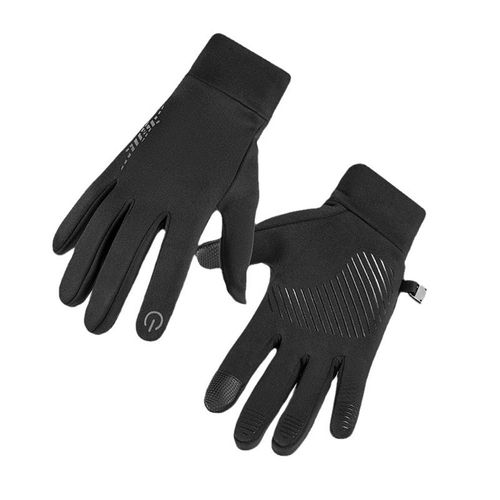 Men's Winter Reflective Sports Gloves - Touchscreen Compatible for Cycling Gym Running, Outdoor Safety Workout Gloves