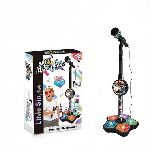 Microphone Toy, Karaoke Machine Toy with Light, Singing Machine Toy, Music Toy for Kids, Birthday Gift for Girls (without battery)
