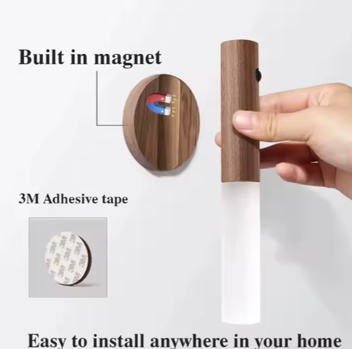 Rechargeable LED Wall Light Portable Wall Lamp Motion Sensor Stick on the Wall Night Light Warm LED Lamp