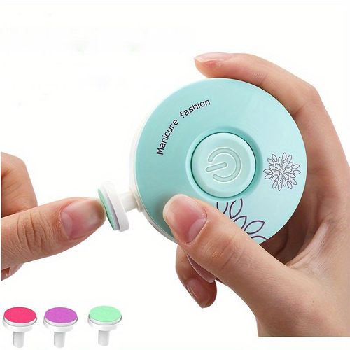 Electric Nail Care Tool, Nail Care Machine for Newborns, Teenagers & Adults, Wireless Nail & Foot Care Tool with Polishing Heads, Nail Trimmer