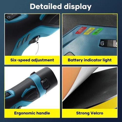 Cordless Car Buffer Polisher, 6 In Mini Buffer Polisher Kit with 2 Pack 12V Rechargeable Batteries,8 Variable Speed 2800-5500RPM Orbital Polisher for Car Boat Detailing, Polishing,Scratch Removing