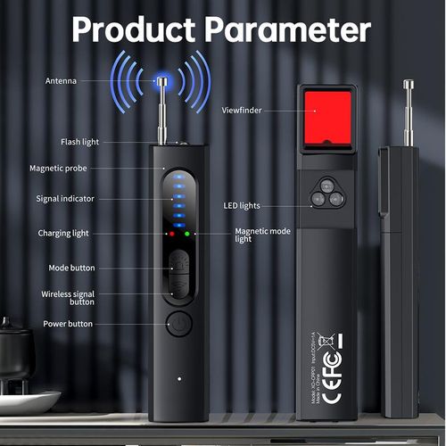 Hidden Camera Detectors, GPS Tracker Detector and RF Signal Scanner, For Office, Travel, Hotel, Car hidden camera GPS detector, Hidden Cam, Find Out Hidden GPS Trackers