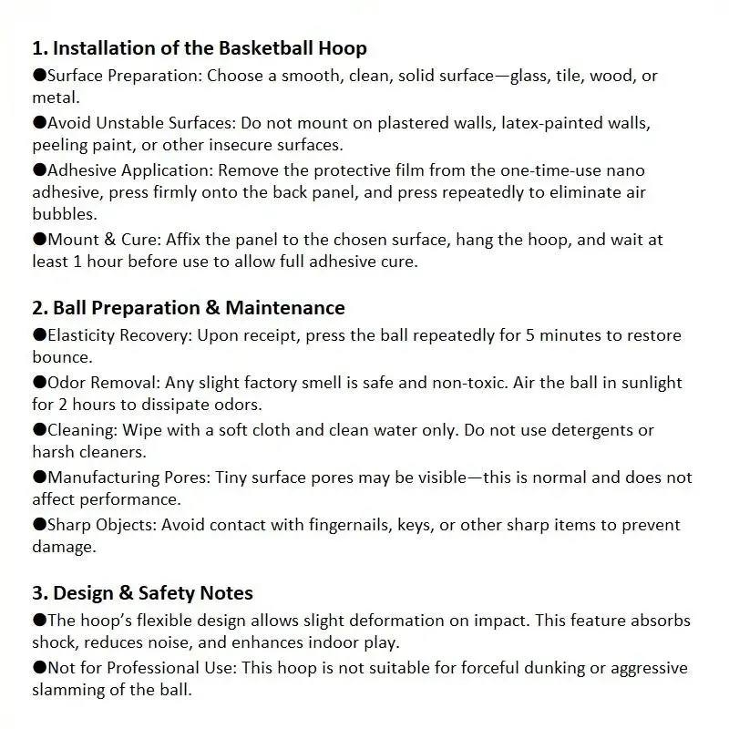 Quiet Indoor Basketball Set, Noise-Free Rebound Ball & Hoop, Noiseless Rebound Ball and Hoop for Silent Indoor Play